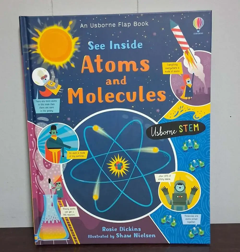 See Inside Atoms and Molecules Usborne Flap Book by Rosie Dickins